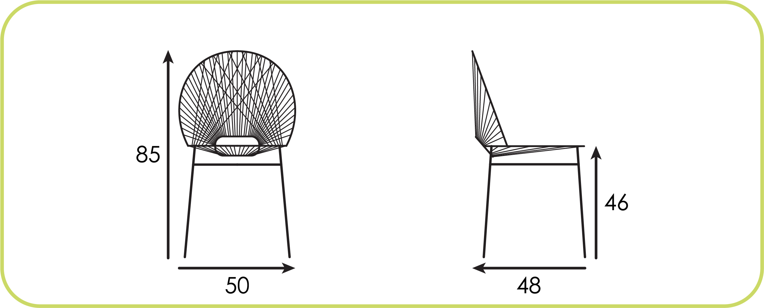 Dimensions Chaise Nacre