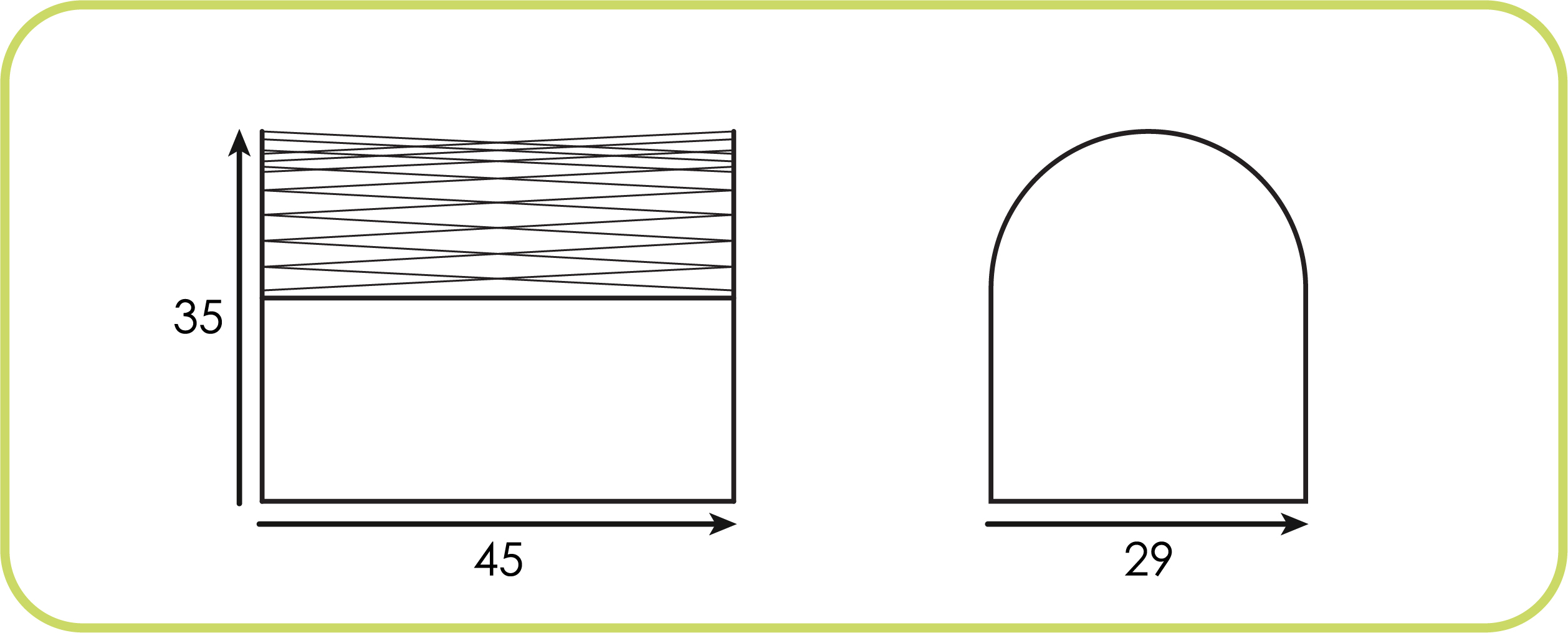 Dimensions Repose pieds Tulco